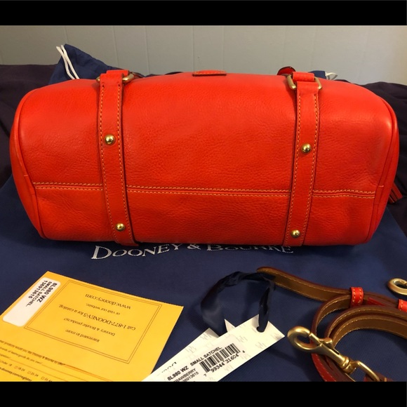 EUC STRAWBERRY Dooney Florentine Small Satchel - Picture 5 of 8